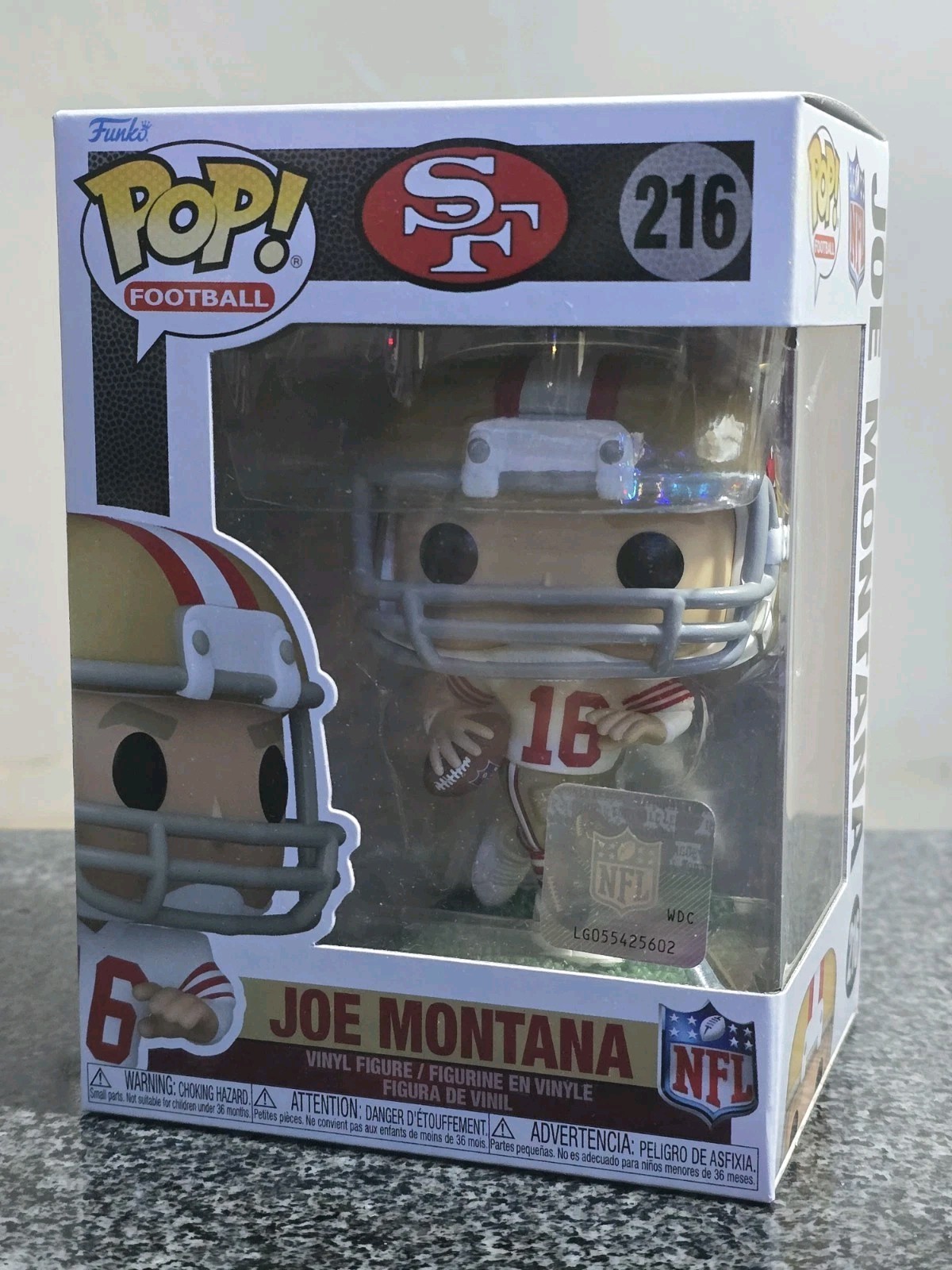 Funko POP! NFL:  JOE MONTANA Funko POP! NFL Legends Football