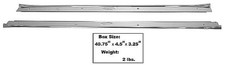 Door Sill Scuff Plates Stainless Wo Ribbing Pair 1964-67 Chevelle El Camino