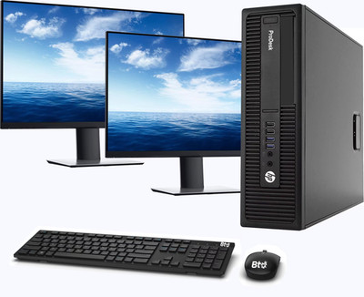HP 600 G2 SFF Desktop PC i7 up to 32GB RAM 1TB SSD 23'' Monitors Win11 WiFi