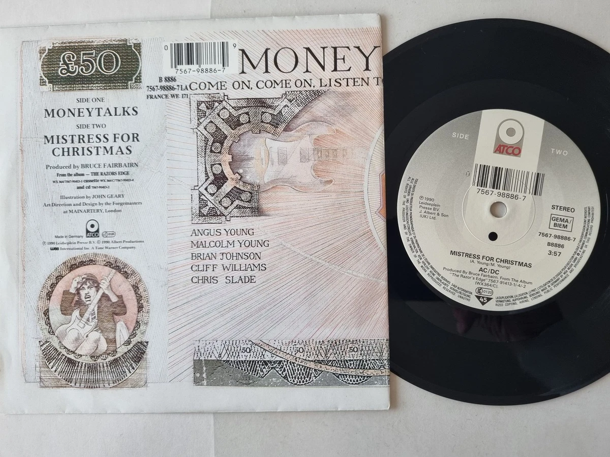 AC/DC - Moneytalks 7'' Vinyl Germany