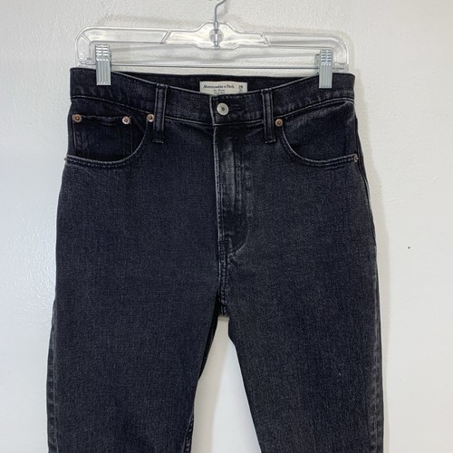 Abercrombie & Fitch Jeans Woman Black The Skinny High Rise 26/2S Casual Retro - Picture 2 of 9
