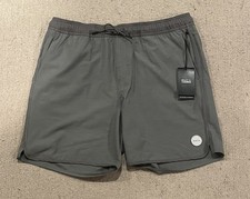 RVCA Yogger Hybrid 17 Shorts Men  s Large L New With Tags Gray / Green