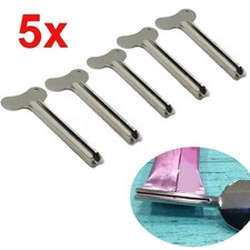 5x Stainless Steel Tube Toothpaste Squeezer Key Wringer Easy Squeeze Tools boL