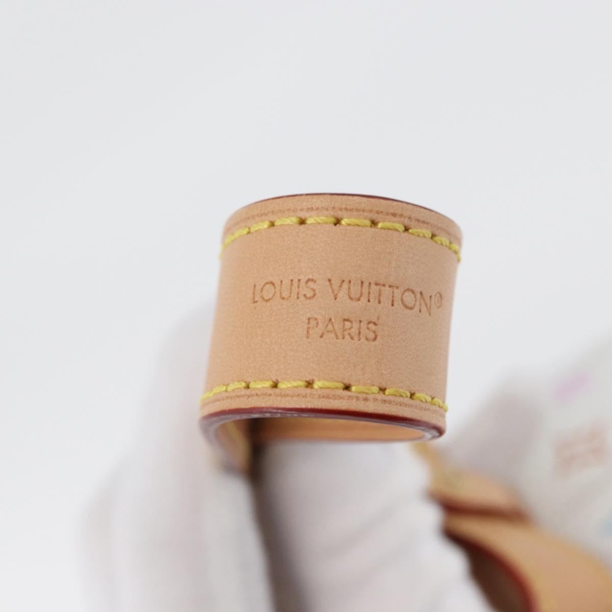 LOUIS VUITTON Monogram Multicolor LV x TM Rolling Bag White M13710 Auth 172562SM image 10