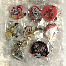 *Disney Christmas* Character Ornaments Mickey/Minnie Mouse Lot Lot 8 Pcs Acrylic