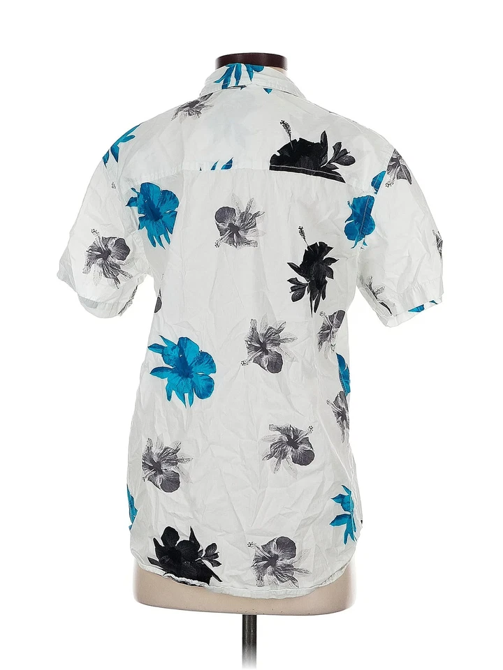 Женская белая рубашка с коротким рукавом на пуговицах Matix S - Изображение 2 из 4