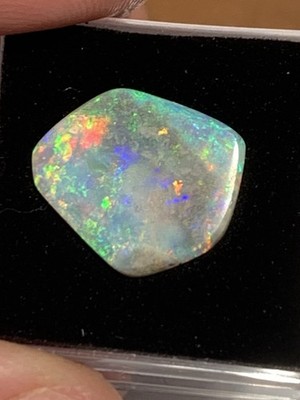 Natural Australian Solid Semi Black Opal 4.05 Carat Intense Colour