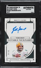 2021 Panini National Treasures #NN-BF Brett Favre Notable Nicknames Auto /49 SGC