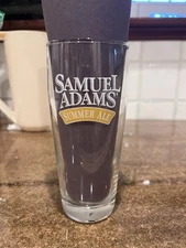 Samuel Adams Summer Ale  Beer Pint Glass Boston Massachusetts Brewery Sam Adams