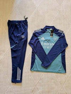 adidas Arsenal Emirates Fly Better Long Sleeve Training Top & Pants Set M Blue