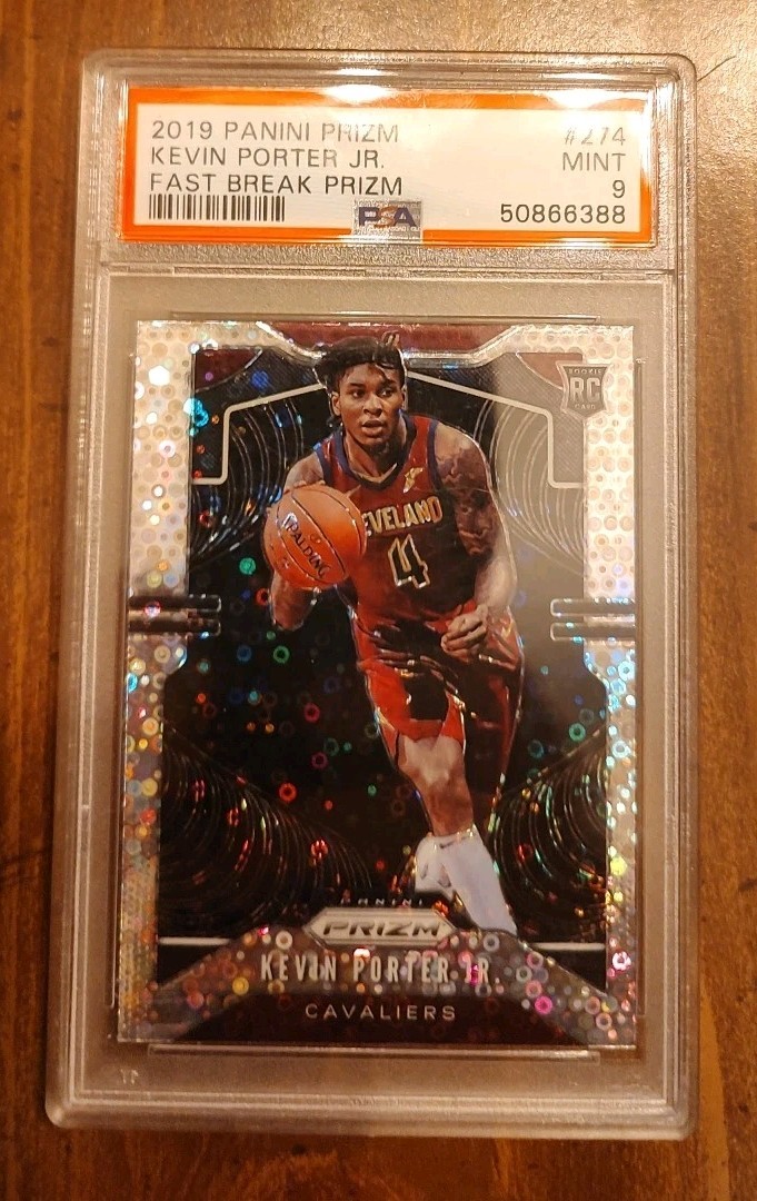Kevin Porter Jr 2019 Prizm Fast Break #274 RC Rookie Milwaukee Bucks PSA Mint 9