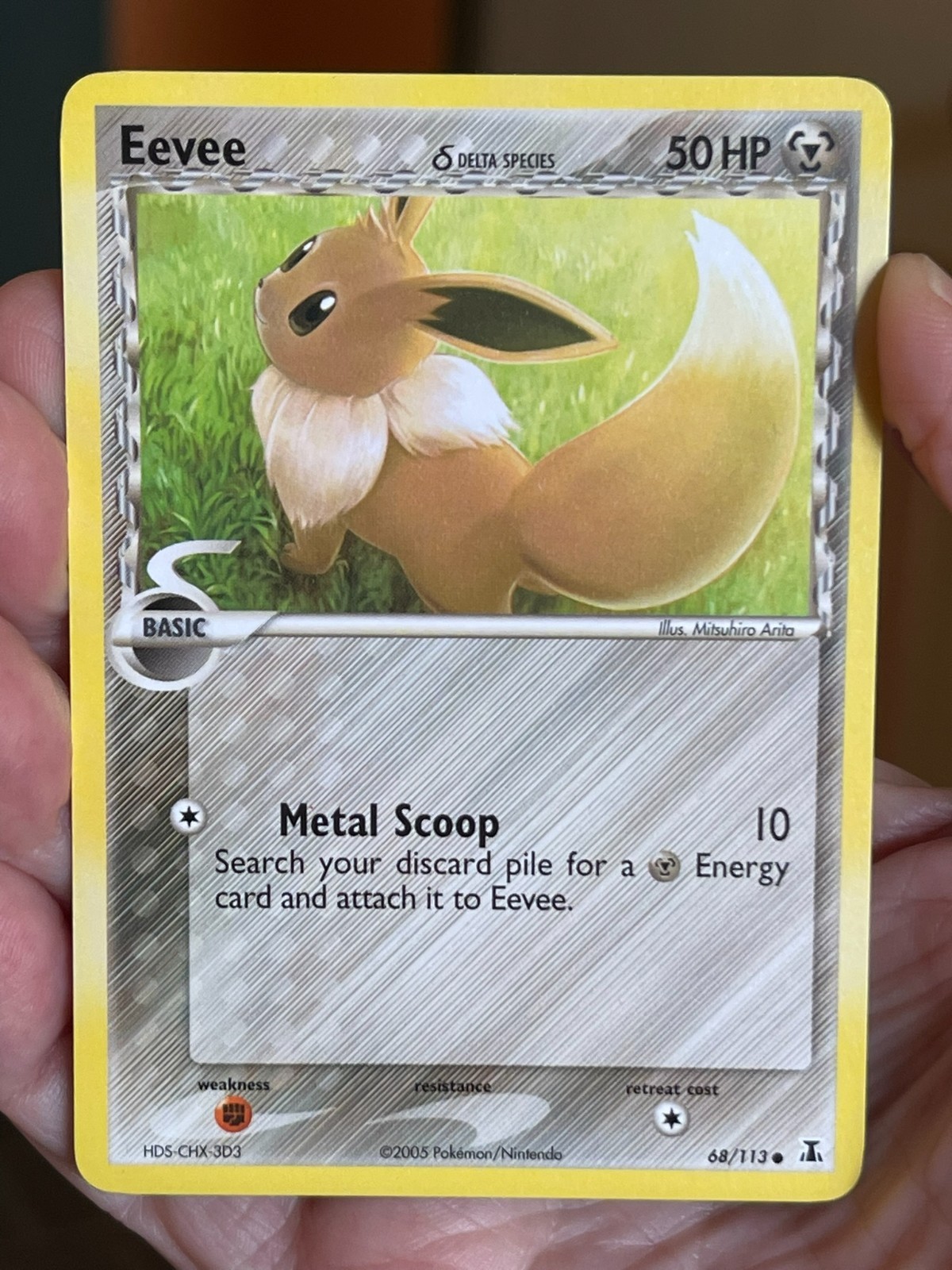 POKEMON EEVEE 68/113 COMMON EX DELTA SPECIES NM CARD
