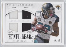 2014 National Treasures Rookie NFL Gear Materials Quad 24/25 Allen Hurns fm0