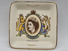 Trinket Dish for the Coronation of Queen Elizabeth II 1953 Sandland Ware England