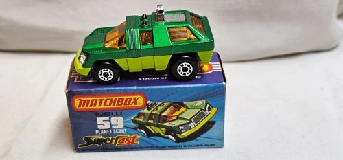 Matchbox 75 superfast vintage 1970's models, No-59, Planet Scout, mint