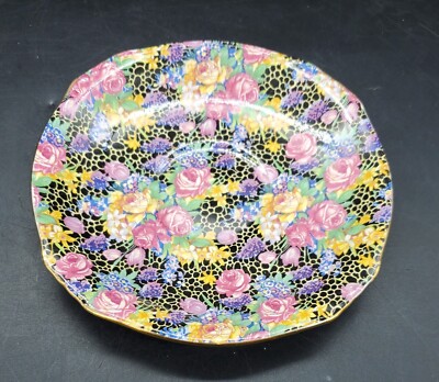 Royal Winton 'Hazel' Plate Grimwades Made In England Flowers 5.75''