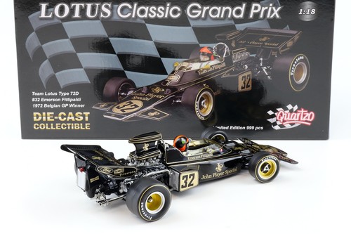 1:18 Quartzo Lotus Tipo 72D Emerson Fittipaldi #32 Belga Gp Vincitore 1972 - Foto 3 di 4