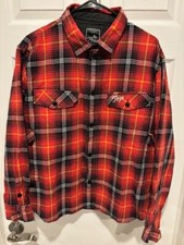 M'S 189 PRPS TERRESTRIAL FLANNEL HEAVY WEIGHT CHORE VINTAGE BUTTON SHIRT MEDIUM