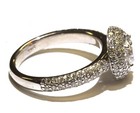 EGL certified 14k white gold 1.80ct round diamond halo engagement ring 4.9g  7 — photo 4