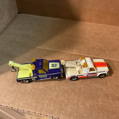 1987 Matchbox Purple GMC Wrecker - Parkhill 24HR Towing - Plus Frank’s Getty - Picture 3 of 7
