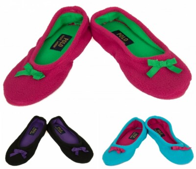 SG Hausschuh Slipper Pantolette Ballerina Haus Damen Homewear POLO RALPH LAUREN 