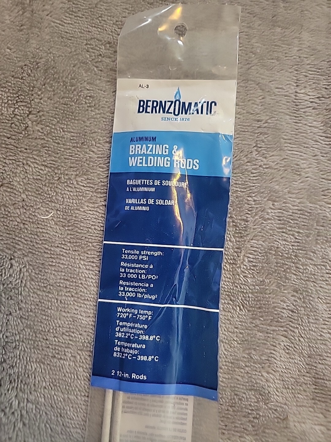 6 BernzOmatic Al3 Aluminum Brazing and Welding Rods 334491 for sale