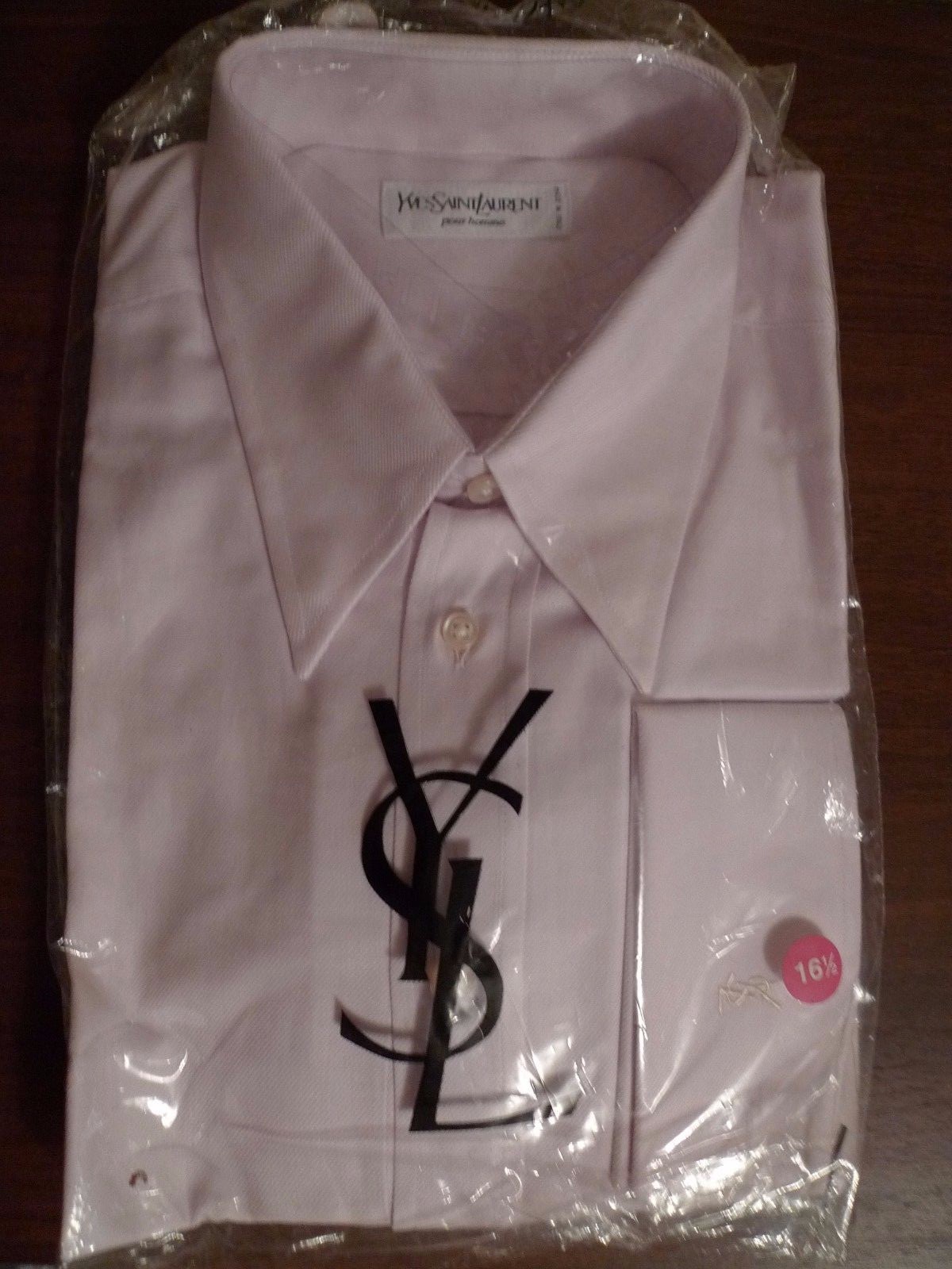 YVES SAINT LAURENT POUR HOMME CAMICIA UOMO LAVANDA ITALIA TAGLIA 42 16 5 O 43 17