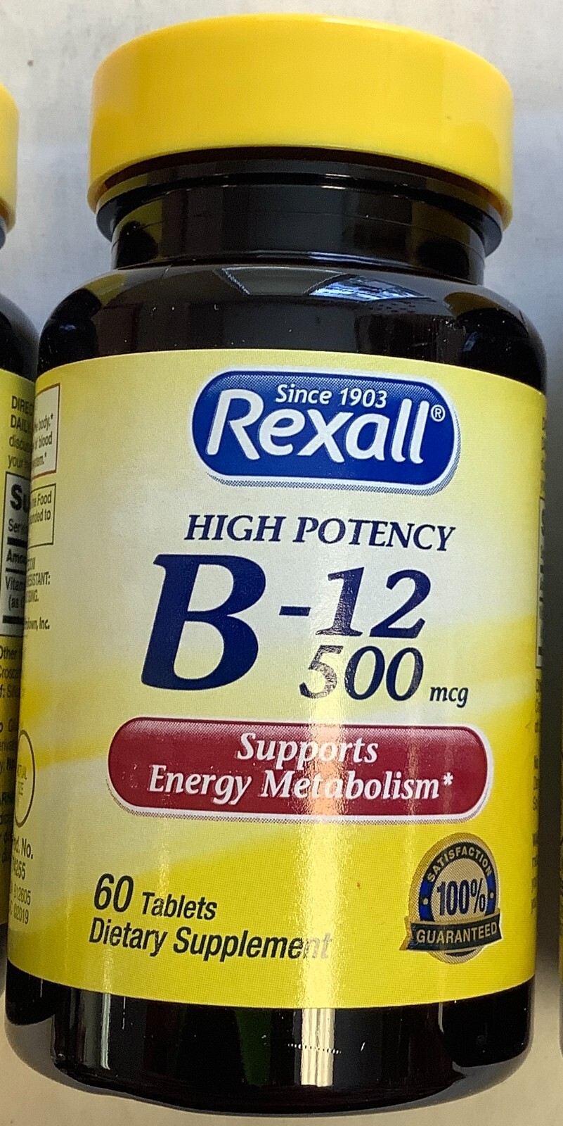 3x Rexall Vitamin B12 500 Mcg 60 Tablets Each High Potency Supplements for sale online eBay