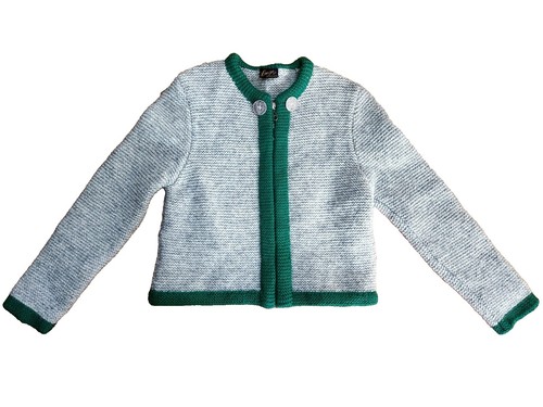 Wallace & Barnes - Gray felted merino wool v-neck cardigan sweater  display picture 1