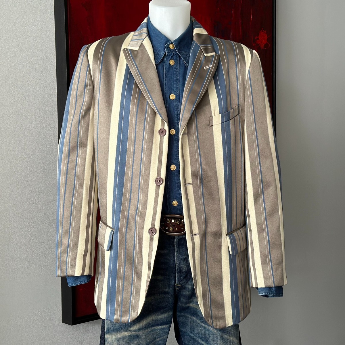 COMME des GARCONS Homme Plus AD 1999 Striped blazer | eBay