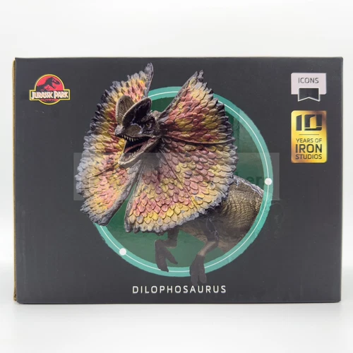 Iron Studios Jurassic Park - Dilophosaurus Icons 3.5” Statue NIB Free Shipping!