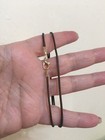 3Pcs Lot Golden Lobster Clasp Brown Faux Leather Necklace 18” Long Men Or Women. — photo 3