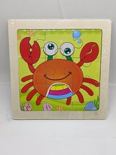 Puzzle De Madera Para Niños. Crab 