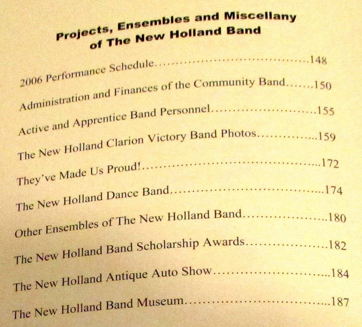 2006 Serenades, Parades and Concerts by William H. Rehrig SIGNED Hardcover Book