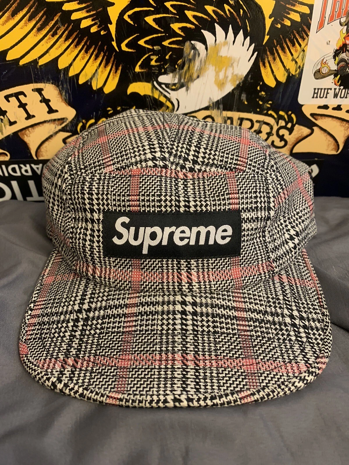 Supreme camp casquette mod plaid SS15 RARE