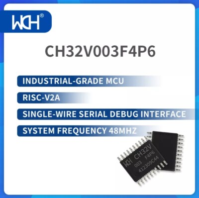 10 PCS CH32V   CH32V003 RISC V2A single wire debug 48MHz  MCU  USA Seller