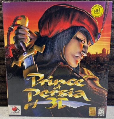 Prince of Persia 3D Computer Game (1999 Red Orb) CD-ROM Complete CIB PC Big Box