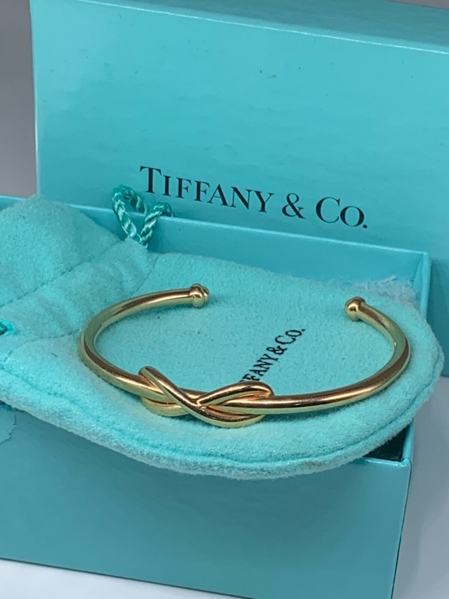 TIFFANY & Co. 18K Gold Infinity Cuff Bracelet 6