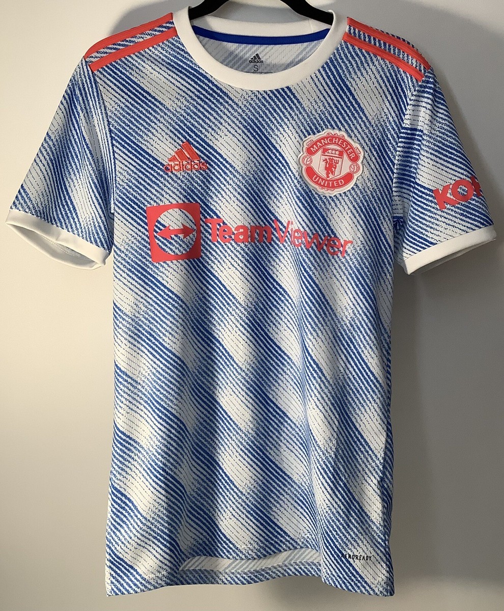 2021/22 adidas Manchester united サッカーシャツ NWT Adidas 2021/22 Manchester United Blue Away Jersey (Men MEDIUM