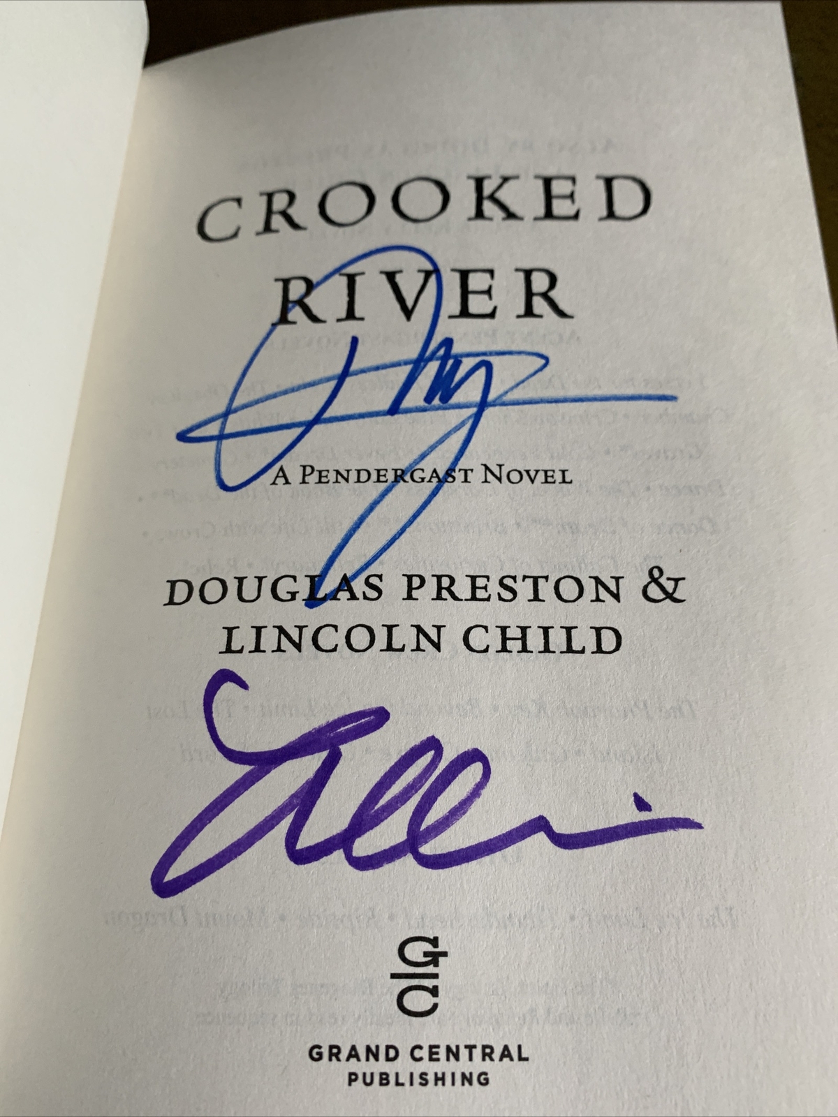 Crooked River by Douglas Preston & Child Thriller Crime Fiction