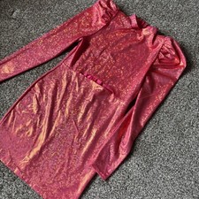 Fashion Nova Iridescent Pink Dress