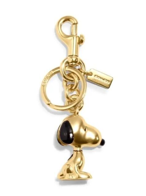 Coach X Peanuts Snoopy Key Chain - Gold (4040) for sale online | eBay