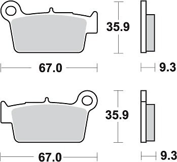 Plaquettes de frein KH367 Sinter Gold l'excellence du freinage pour Yamaha YZ YZF