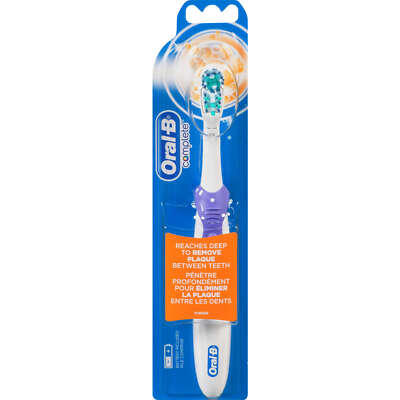 Oral-B Complete Battery Powered Toothbrush 1 Count Colors May Vary Rotating NEW