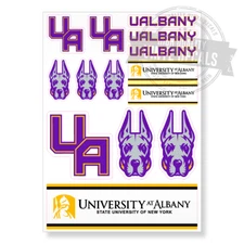 University at Albany NCAA A4 High Quality Printed Vinyl Decal Sticker Kit