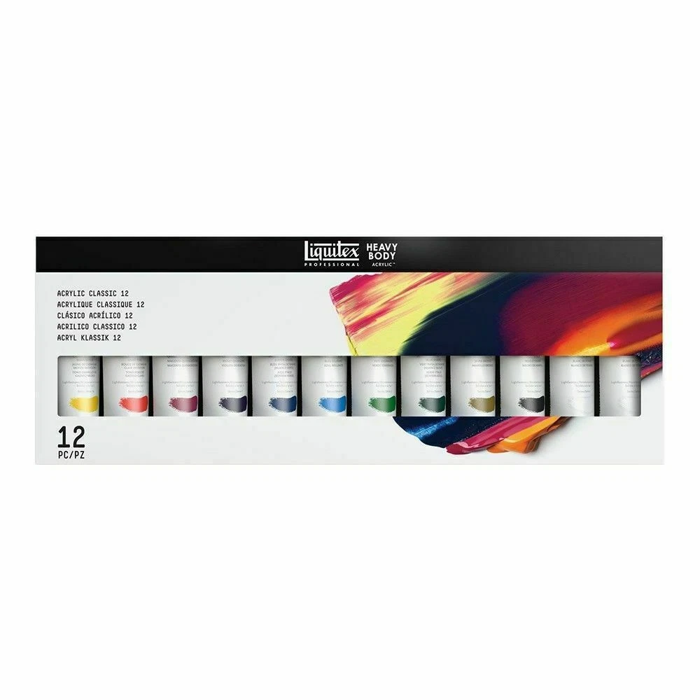 Liquitex Heavy Body Acrylic Paint Classic Set 12 x 59ml