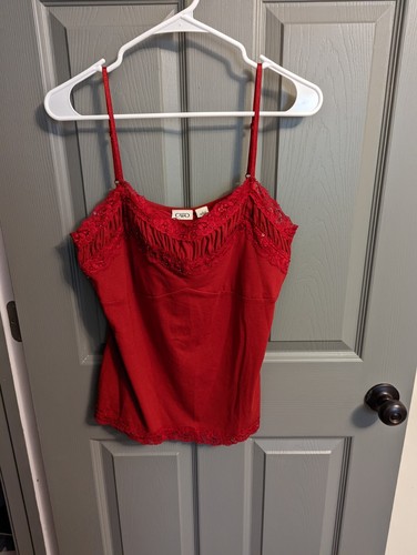 Cato Women's Embellished Spaghetti Strap Tank Top