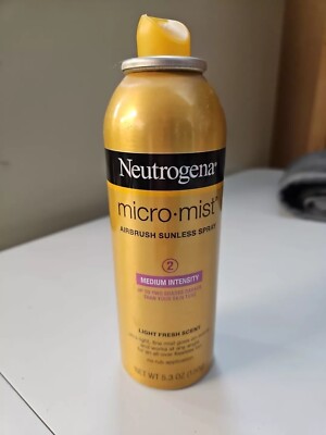 Neutrogena Micromist Airbrush Sunless Tanning Spray Medium Intensity 5.3 OZ- new