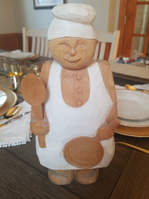 Decorative Zakopane Carved Wood Chef | eBay