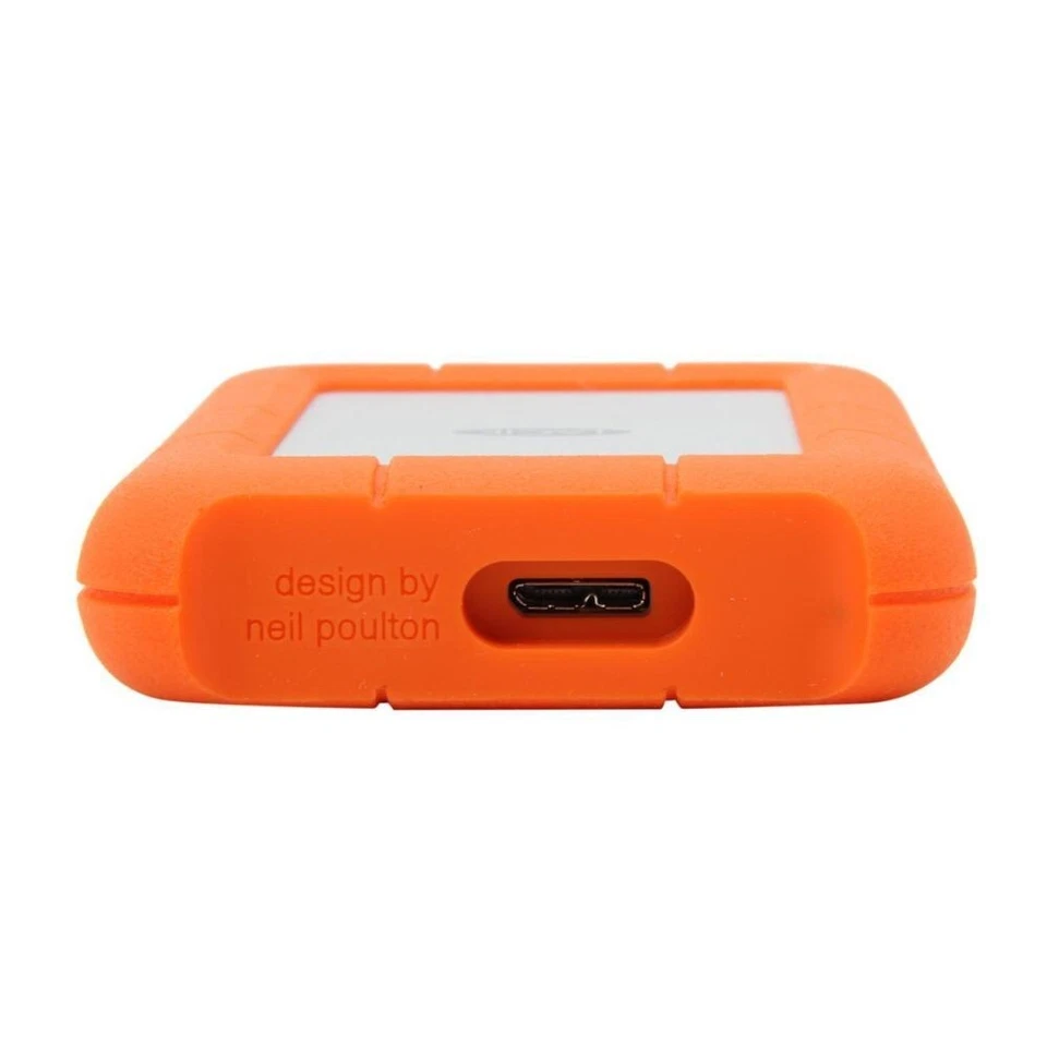 LaCie Rugged Mini USB3.0 1TB Portable External Hard Drive, Orange (LAC301558-RC) - Image 4 of 4